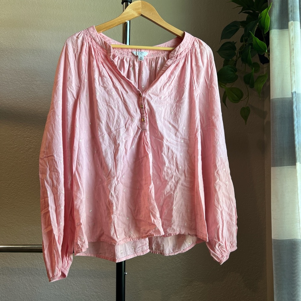 Crown & Ivy Light Pink Blouse